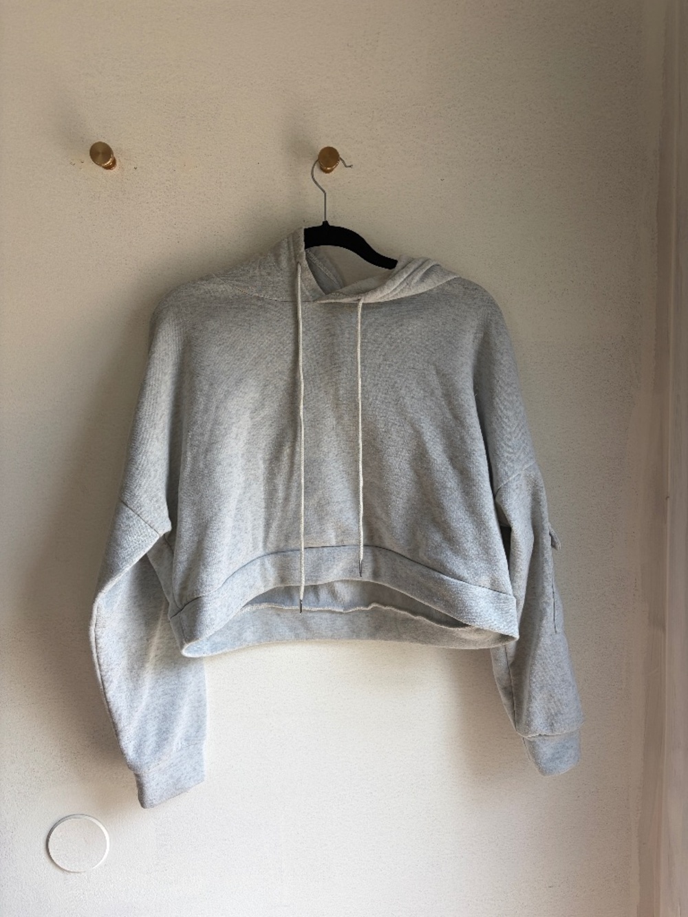 Blush mark cropped sweater